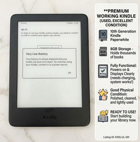 Amazon kindle paperwhite - paperwhite, (10th