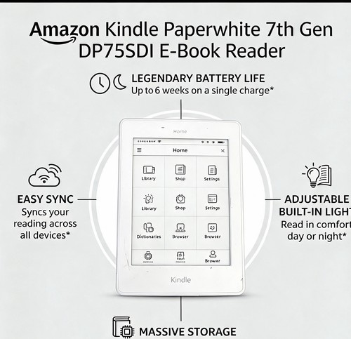 Amazon kindle paperwhite 7th - paperwhite,