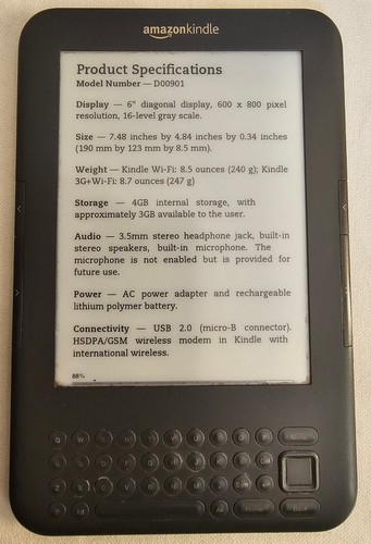 Amazon kindle keyboard 3rd gen - amazon,