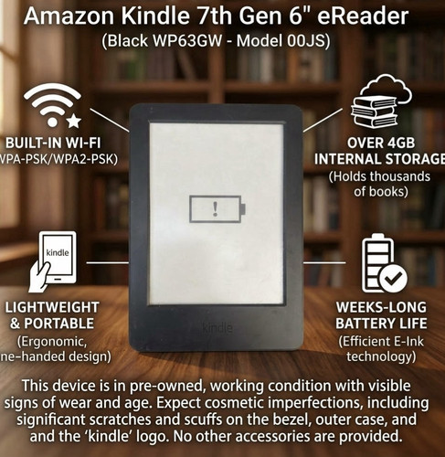 Amazon kindle 7th - 7th, 6"
